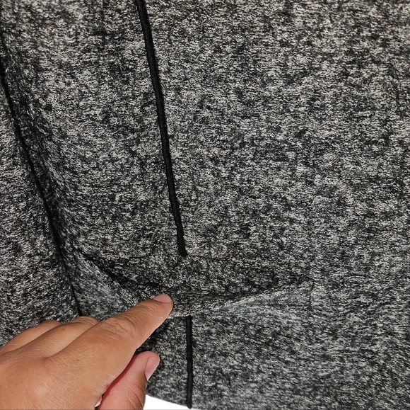 Ann Taylor LOFT Textured Knit Open Front Jacket, Size 8, Gray/Black, NWT - Picture 5 of 10